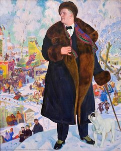 Portrait Of Fyodor Chaliapin — Boris Mikhailovich Kustodiev