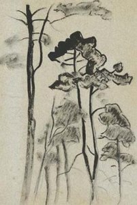 Sketch Of Pines — Nicholas Roerich