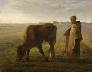 La Gardeuse De Vache — Jean-françois Millet, Contemporary Realism