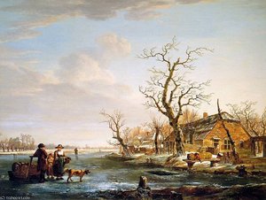 Winterlandscape At Drevel — Abraham Van Strij