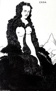 Erda — Aubrey Vincent Beardsley, Art Nouveau