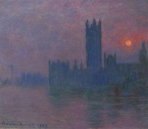 Houses Of Parliament, Sunset — Claude Monet, Impressionism