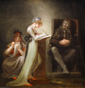 Milton Dictating To His Daughter — Johann Heinrich Füssli