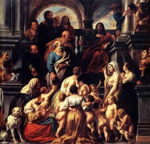 Suffer The Little Children — Jacob Jordaens, Baroque