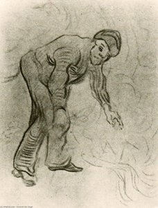 Sketch Of A Stooping Man — Vincent Willem Van Gogh, Post-impressionism