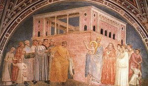 Life Of Saint Francis - [02] - Renunciation Of Wordly Goods — Giotto Di Bondone, Early Renaissance