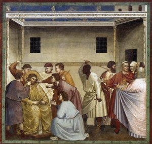 No. 33 Scenes From The Life Of Christ: 17. Mocking Of Christ — Giotto Di Bondone, Early Renaissance