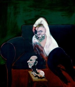 Reclining Man With Sculpture — Francis Bacon
