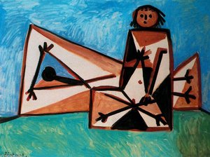 Man And Woman On The Beach — Pablo Picasso
