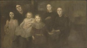 La Famille Du Peintre — Eugène Anatole Carrière, Symbolism