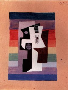 Guitare Et Compotier — Pablo Picasso, Cubist Still Life