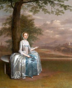 Mary Cawthorne (1724–1796), Mrs Morley Unwin — Arthur William Devis, Conversation Piece