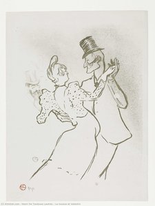 La Goulue Et Valentin — Henri De Toulouse-lautrec