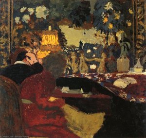 In Front Of A Tapestry, Misia And Thadee Nathanson, Rue St. Florentin — Jean-édouard Vuillard