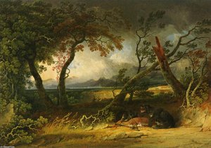 Indians Stalking Deer (also known as Bears Feast)