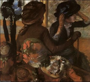 At The Milliner's, C. — Edgar Degas