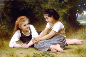 Hazelnuts — William-adolphe Bouguereau