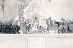 Midvinterblot (sketch) — Carl Larsson