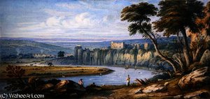 Chepstow Castle — John Varley I (the Older)
