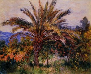 A Palm Tree At Bordighera — Claude Monet, Impressionism