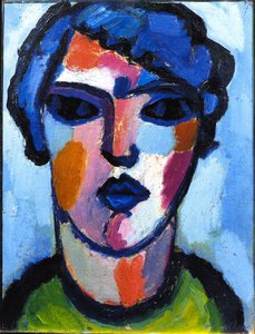 Dark Flame — Alexej Von Jawlensky, Expressionism