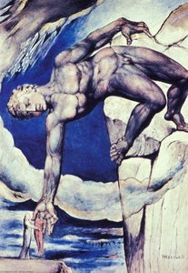 Antaeus Setting Down Dante And Vergil — William Blake