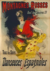 Poster Advertising 'danseuses Espagnoles' — Jules Chéret, Art Nouveau