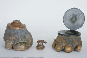 Hippopotamus Foot Inkwell — James Lippitt Clark