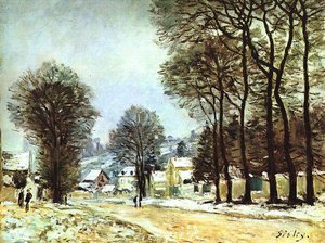 Snow At Louveciennes — Alfred Sisley