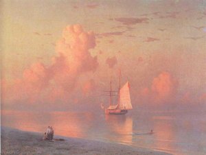 The Sunset — Ivan Konstantinovich Aivazovsky, Romanticism