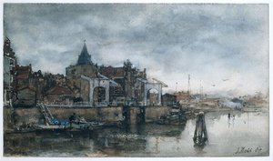De Buitenkant Met De Schreierstoren Te Amsterdam — Jacob Henricus Maris
