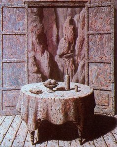 Travel Souvenir — René Magritte, Surrealist Dreamscape