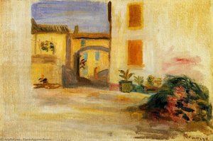 Farm Courtyard, Midday — Pierre-auguste Renoir, Impressionist Style