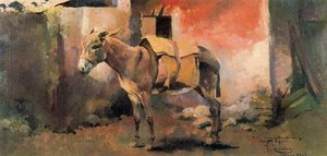 Farmhouse And Donkey — Josep Cusachs I