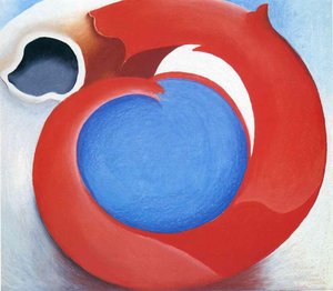 Goat's Horn With Red — Georgia O'keeffe