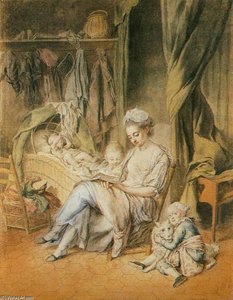 The Happy Mother — Johann Anton De Peters