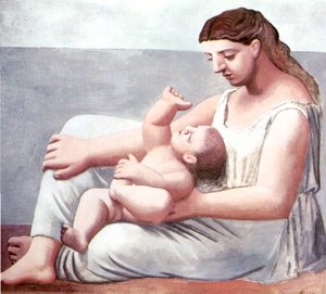 Mother And Child — Pablo Picasso, Cubist Portraiture