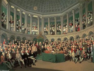 The Irish House Of Commons — Francis Wheatley