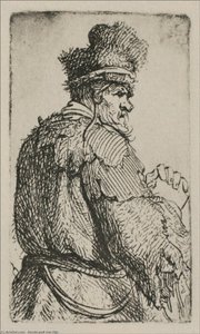 An Old Man Seen From Behind — Rembrandt Van Rijn, Baroque