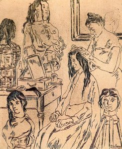 La Peinadora 1 — José Gutiérrez Solana