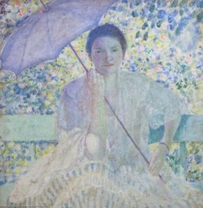 Lady With The Sunshade — Frederick Carl Frieseke