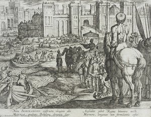 The Walls Of Babylon — Antonio Tempesta, Mannerism