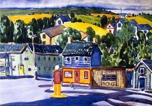 Gas Station — George Benjamin Luks