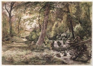 Landscape With Stream And Road, Chester County — William Trost Richards