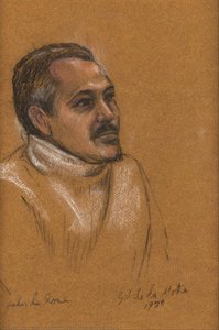 Pastel Drawing Of John La Rose — Gordon De La Mothe, Contemporary Realism