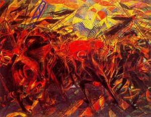 Funeral Of The Anarchist Galli — Carlo Carrà, Futurism