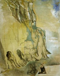 Landscape With Hidden Image Of Michelangelo's 'david', 1982 — Salvador Dalí, Surrealist Style