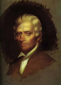 Unfinished portrait of Daniel Boone