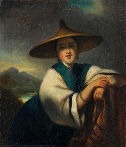 A Chinese sampan girl