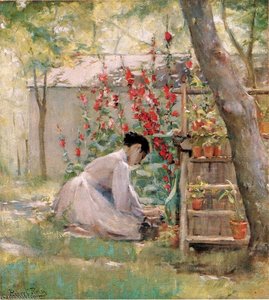 Tending The Garden — Robert Lewis Reid